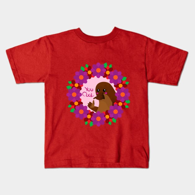 Platypus Kids T-Shirt by MushroomEye